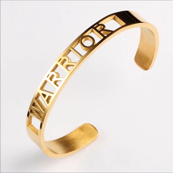 Camila & Katie Jewelry - WARRIOR Bangle.💪 A message to help you keep going